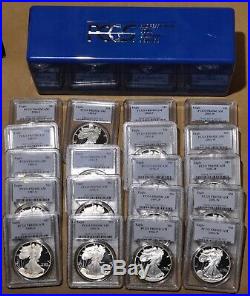 1986 to 2005 Proof American Eagle Silver Dollar Set PCGS PR69DCAM