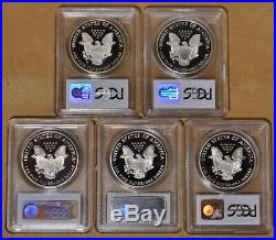 1986 to 2005 Proof American Eagle Silver Dollar Set PCGS PR69DCAM