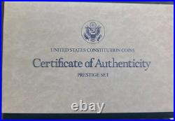 1987 United States Mint Prestige Proof Set With COA