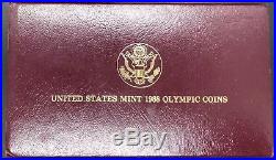 1988 $5 Gold and $1 Silver Olympic Coins Proof US Mint Commemorative Coin Set