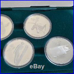 1988 Canada Calgary Olympics SILVER 10 Coin Proof Set withBox + COA #coinsofcanada