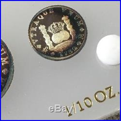 1988 Mexico City Mint Silver Restrike 1732 Pillar Dollar 5 Coin Proof Set