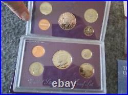 1990-95 Us Mint Proof + Uncirculated + 1992 Silver Proof Set(27) Read