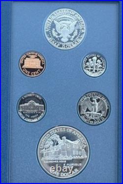 1990 U. S. Mint Prestige Proof Set. Eisenhower Silver Dollar. 90% Silver. OGP