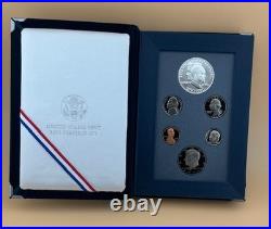 1990 U. S. Mint Prestige Proof Set. Eisenhower Silver Dollar. 90% Silver. OGP