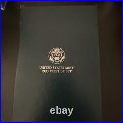 1990 US MINT PRESTIGE PROOF SET with OGP & COA