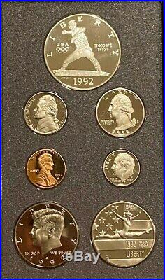 1990 to 1997 US Mint Prestige Silver Proof Sets including 1996 Prestige