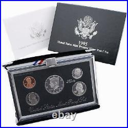 1992-1998 Premier Proof Set Run Original Box 90% Silver 7 Sets 35 Coins US Mint