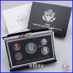 1992-1998 Premier Proof Set Run Original Box 90% Silver 7 Sets 35 Coins US Mint