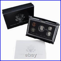 1992-1998 Premier Proof Set Run Original Box 90% Silver 7 Sets 35 Coins US Mint