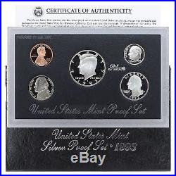 1992-1998 Proof Set Run Original Box 90% Silver 7 Sets 35 Coin Lot US Mint
