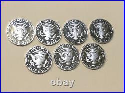 1992-1998 S Silver Kennedy Half Dollar Cameo Gem Proof Set (7) High Grade Coins