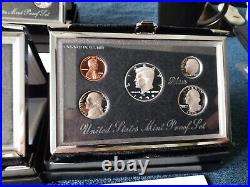 1992-1998 U. S. Mint Complete SILVER Premier Proof Set with Box and COA
