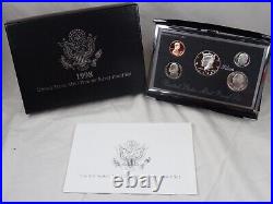 1992-1998 US Mint Premier Silver Proof Sets 90% Silver OGP COA 7 Annual Sets