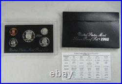 1992-1998 US Mint Silver Proof Sets 90% Silver OGP COA 7 PROOF Sets
