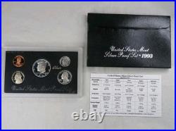 1992-1998 US Mint Silver Proof Sets 90% Silver OGP COA 7 PROOF Sets