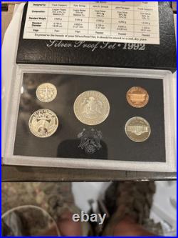 1992-S US SILVER Proof Set 5 Piece Set in Original U. S Mint Packaging Lot Of 4 1992-S US SILVER Proof Set 5 Piece Set in Original U. S Mint Packaging Lot Of 4