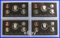 1992-S thru 1998-S Complete Silver Proof Set Collection