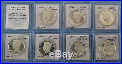 1992-S thru 1998-S Gem Proof Silver Kennedy Half Dollar 7pc Set