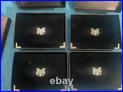1992 thru 1995 U. S. Mint Premier Silver Proof Sets OGP /COA