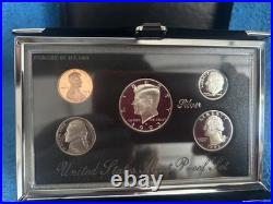 1992 thru 1995 U. S. Mint Premier Silver Proof Sets OGP /COA