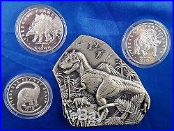 1993 Year of the Dinosaur Worldwide Limited Edition Proof Coins Set Box COA