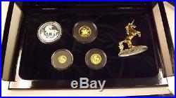 1994 Chinese Unicorn Gold and Silver 4 Yuan Coin Proof Set