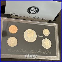 1994-S U. S. Mint Silver Proof Set COA Box