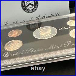 1994-S U. S. Mint Silver Proof Set COA Box