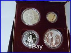 1995-1996 ATLANTA OLYMPIC GAMES 32pc GOLD & SILVER COIN SET PROOF & UNC