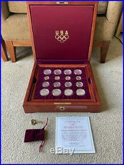 1995 1996 U. S. Olympic Games 32-Coin Gold & Silver Commemorative Set Proof & BU