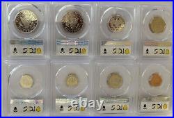 1995 S Proof Set Complete 8 coin Set PCGS PR69DCAM