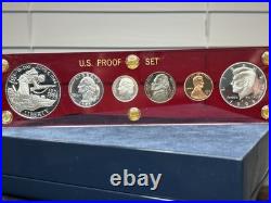 1995-S Silver Proof Set in Red Capital Holder With 1993-W 91-95 WWII Silver PF