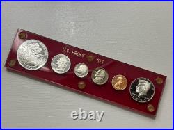 1995-S Silver Proof Set in Red Capital Holder With 1993-W 91-95 WWII Silver PF