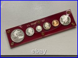 1995-S Silver Proof Set in Red Capital Holder With 1993-W 91-95 WWII Silver PF