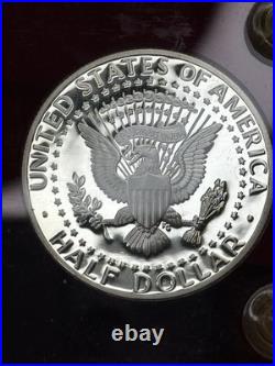 1995-S Silver Proof Set in Red Capital Holder With 1993-W 91-95 WWII Silver PF