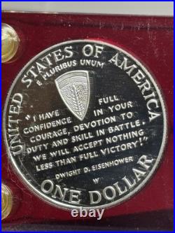 1995-S Silver Proof Set in Red Capital Holder With 1993-W 91-95 WWII Silver PF