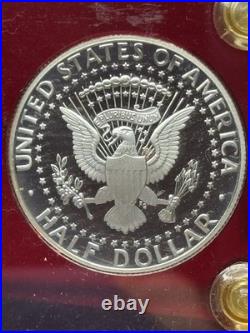 1995-S Silver Proof Set in Red Capital Holder With 1993-W 91-95 WWII Silver PF