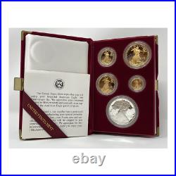 1995-W 10th Anniversary American Gold and Silver Eagle Proof Set