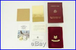 1995 W 10th Anniversary Proof American Eagle 4 Coin Gold & Silver Eagle Set COA