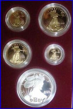 1995-W American Eagle 10th Anniversary Gold & Silver Proof Set All Orig. Pkg