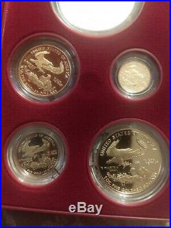 1995-W American Eagle 10th Anniversary Gold & Silver Proof Set Exact item pics