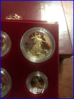 1995-W American Eagle 10th Anniversary Gold & Silver Proof Set Exact item pics