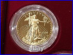 1995-W American Eagle 10th Anniversary Gold & Silver Proof Set (#btc)