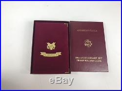 1995-W American Eagle 10th Anniversary Gold & Silver Proof Set with Box & COA