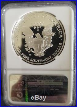 1995-w Ngc Proof Silver Eagle Pf70 Ultra Cameo Anniversary Set. The Date