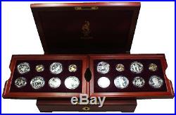 1996 Atlanta Olympics 16 Proof Gold & Silver Coin Set with Original Box & COA