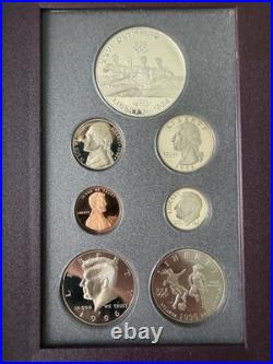 1996 PRESTIGE Silver Proof Set Complete with COA & Original Box 1996 PRESTIGE Silver Proof Set Complete with COA & Original Box