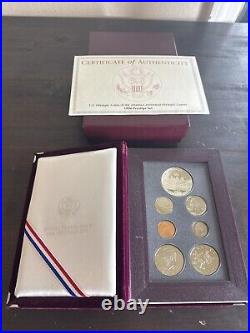 1996 Prestige Proof Set Atlanta Olympics Commemorative Coin US Mint OGP Box COA