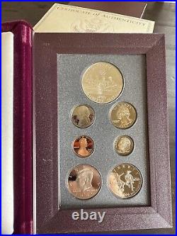 1996 Prestige Proof Set Atlanta Olympics Commemorative Coin US Mint OGP Box COA